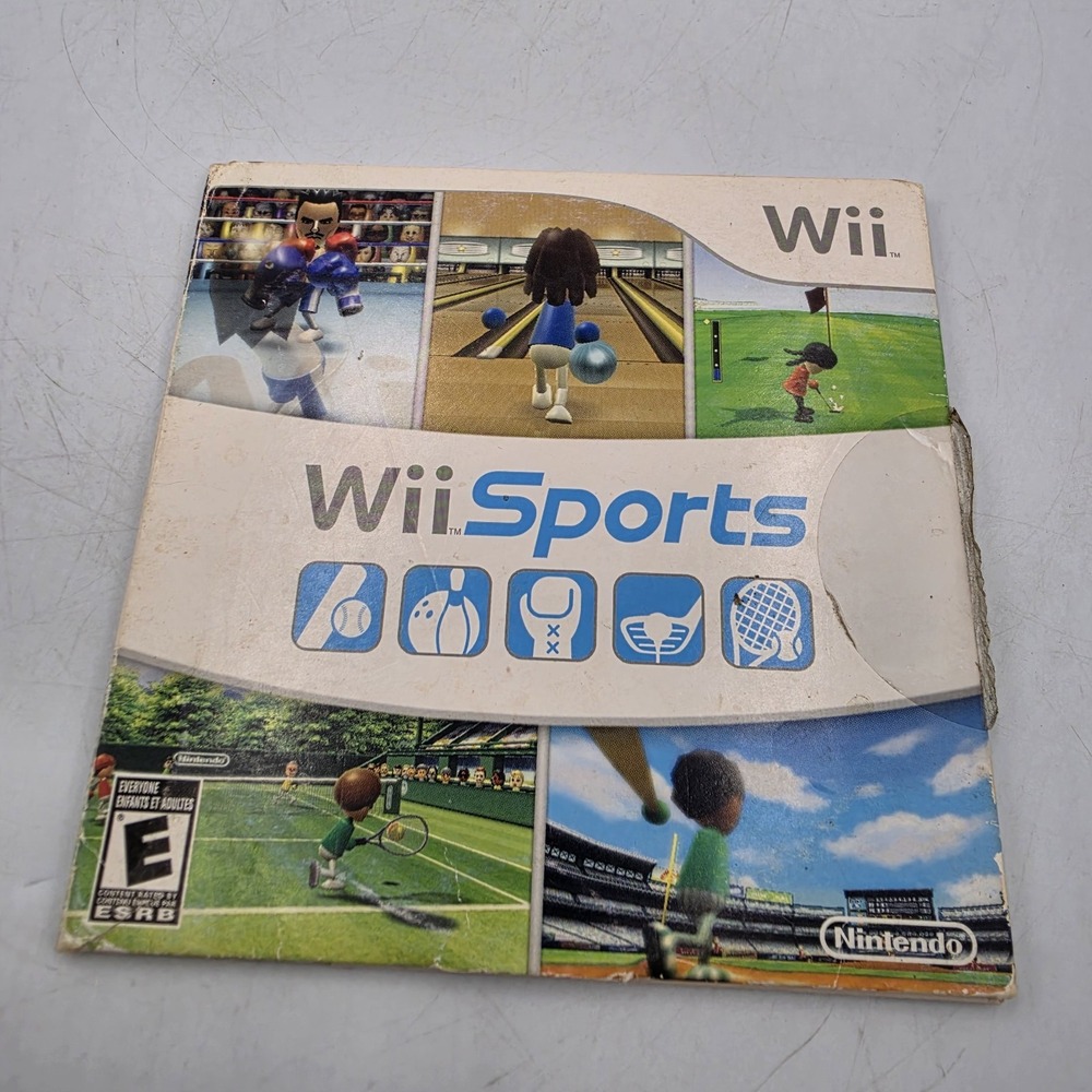 Wii Sports (Nintendo Wii, 2006) Complete with Case & Manual! TESTED!